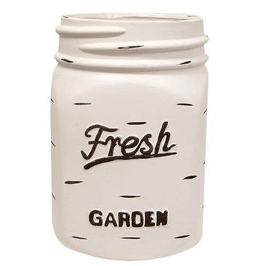 White Mason Jar Planter - The Fox Decor